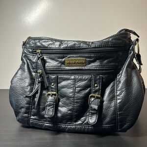 Wallflower Black Leather Bag